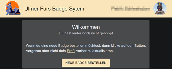 Neues Ulmer Furs Badge System!